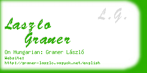 laszlo graner business card